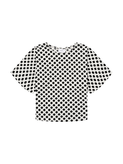 Grunt Nova Top – Trendy top til piger med moderne look i hvid 